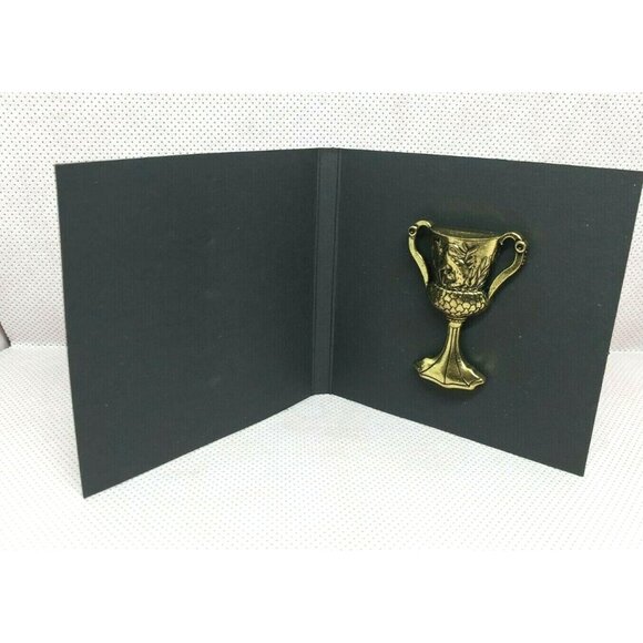 Harry Potter Helga Hufflepuff Cup Golden Brooch Enamel Lapel Pin - Picture 1 of 8